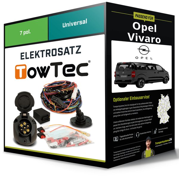 Elektrosatz 7-Pol Universell für Opel Vivaro 03.2019-Jetzt NEU-image