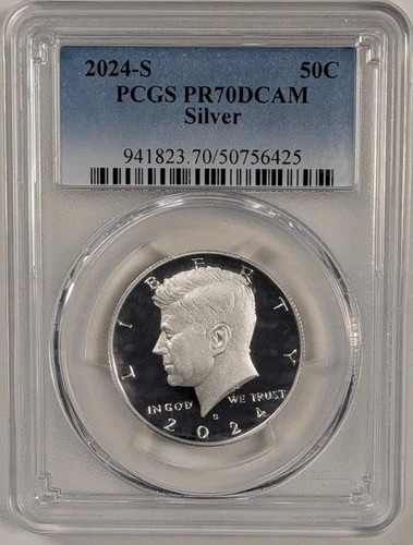 2024-S Proof Silver Kennedy Half Dollar - PCGS PR70 DCAM - A316