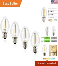 Night Light Bulbs, C7 Candelabra LED Light Bulbs, E12 Chandelier Base, 4W 5W ...