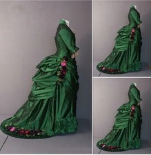 Vintage costume Renaissance Victorian bustle dress ball gown Civil War Southern 