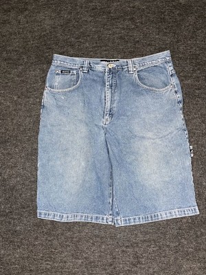 Vintage Kani Jean Carpenter Shorts Mens 36 Blue Denim Cotton Stretch Workwear