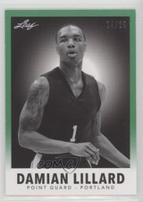 2012-13 Leaf Metal 1960 Leaf Baseball Design Green 24/25 Damian Lillard #4 0ad