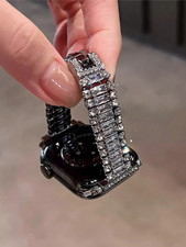 Luxury Bling Metal Band for Apple Watch 11 10 Ultra SE Women 49 46 45 42 41mm