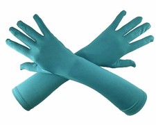 Men's and Women's 15'' Elbow Length 20s Stretchy Cosplay Costume Gloves