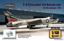 Wpd48206 148 Wolfpack F-8 Crusader J57 Engine Nozzle Set Has Kit Wpd48206 148 Wolfpack F-8 Crusader J57 Engine Nozzle Set Has Kit