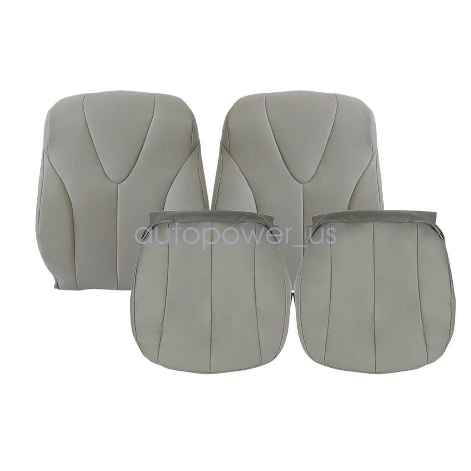 Front Bottom & Back Leather Seat Cover Gray 2007-2011 Fits Toyota Camry XLE LE Foto 2 de 4