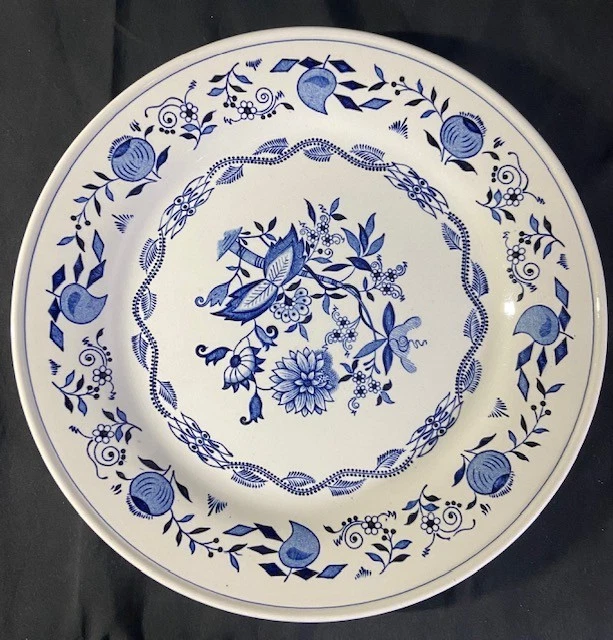 Boch Belgium 1841 Zwiebelmuster  11-tlg.-Set 7 Ess- & 4 Suppenteller Blau-Weiß - Bild 2 von 4