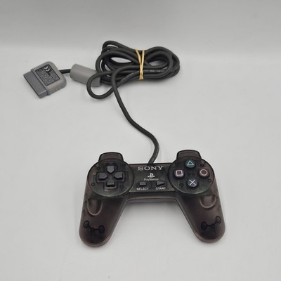 PS1 Controller Smoke Transparent - Sony PlayStation 1 SCPH-1080 - Tested