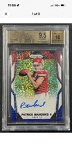 PATRICK PAT MAHOMES 2017 Panini Prizm RWB AUTO Red White Blue RC BGS 9.5 LOW POP
