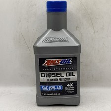AMSOIL 100% Synthetic Diesel Engine Motor Oil SAE 15W-40 Cars, SUV 1 Quart 15w40 83.96 per gallon