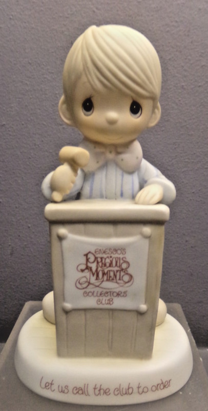 PRECIOUS MOMENTS FIGURINE COLEECTORS CLUB LET US CALL THE CLUB TO ORDER