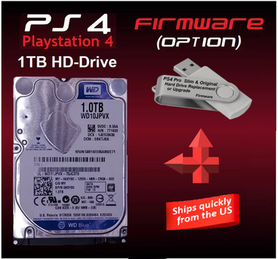 Playstation 4 (all models) 1TB Internal Hard Drive Disk Drive OS