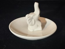 White Elephant Ring Dish Trinket Holder Jewel...