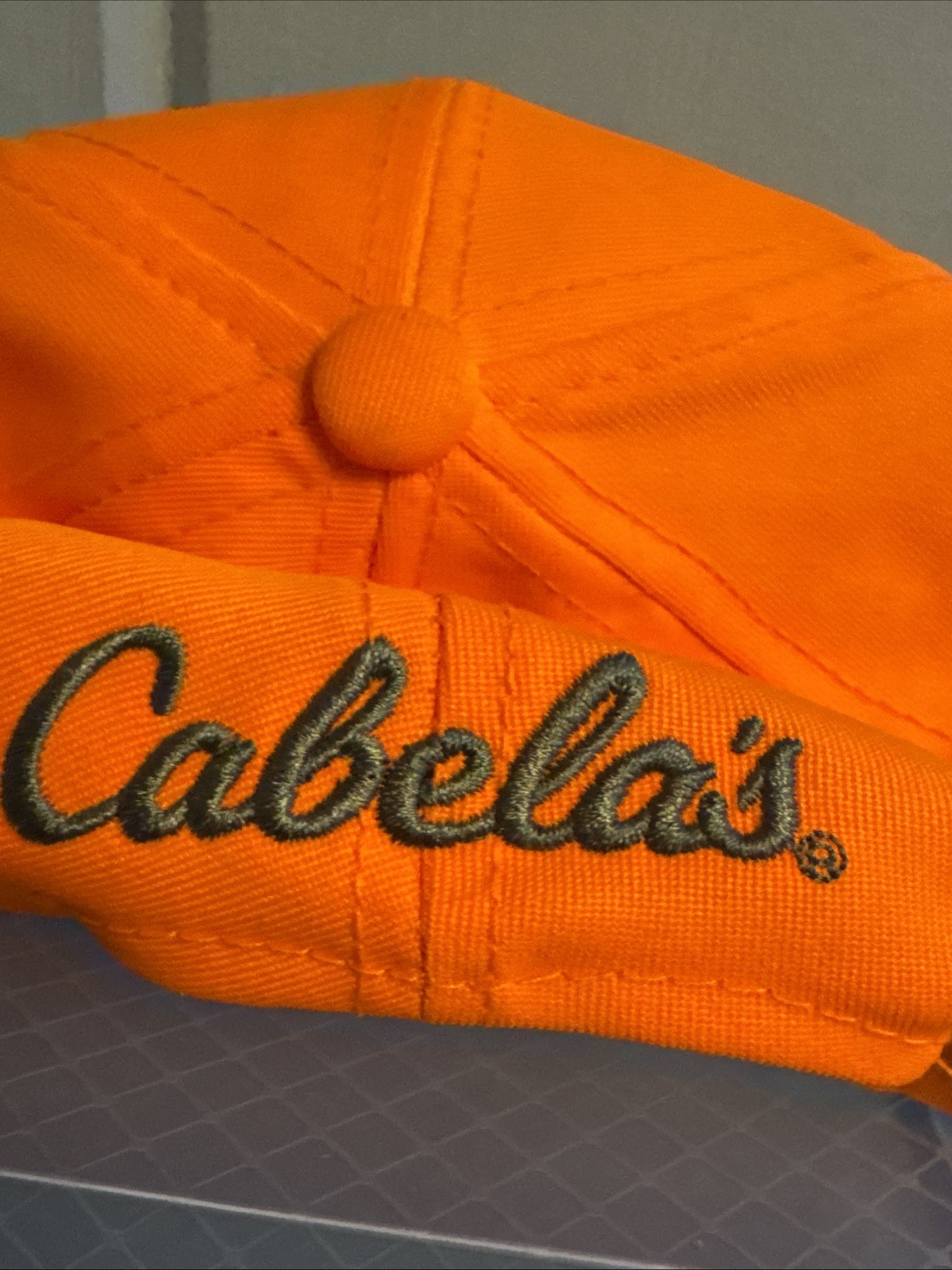 Cabela’s Hunter Orange SnapBack Adjustable Hat Ca… - image 6