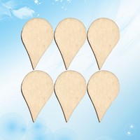 200 Pcs Diy-Dekorationen BastelklöTzchen Holz Holzhandwerk Holzscheiben FüR