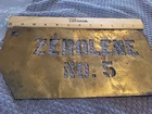 Vintage Zerolene Metal Sign