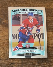2019-20 O-Pee-Chee Platinum Marquee Rookies Cale Fleury #158 Canadiens Kraken