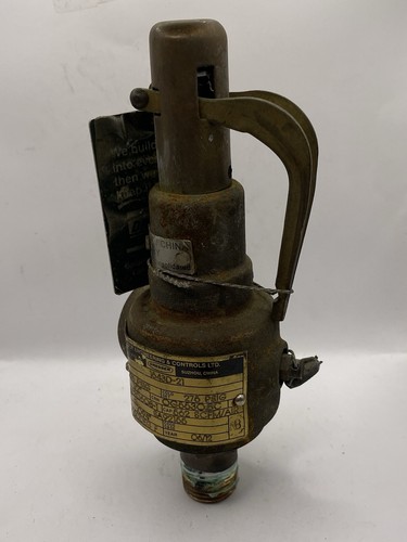 Barber  Consolidated 1543D-21 Safety Valve 1/2" MNPT  X 3/4"FNPT Set @ 160psi