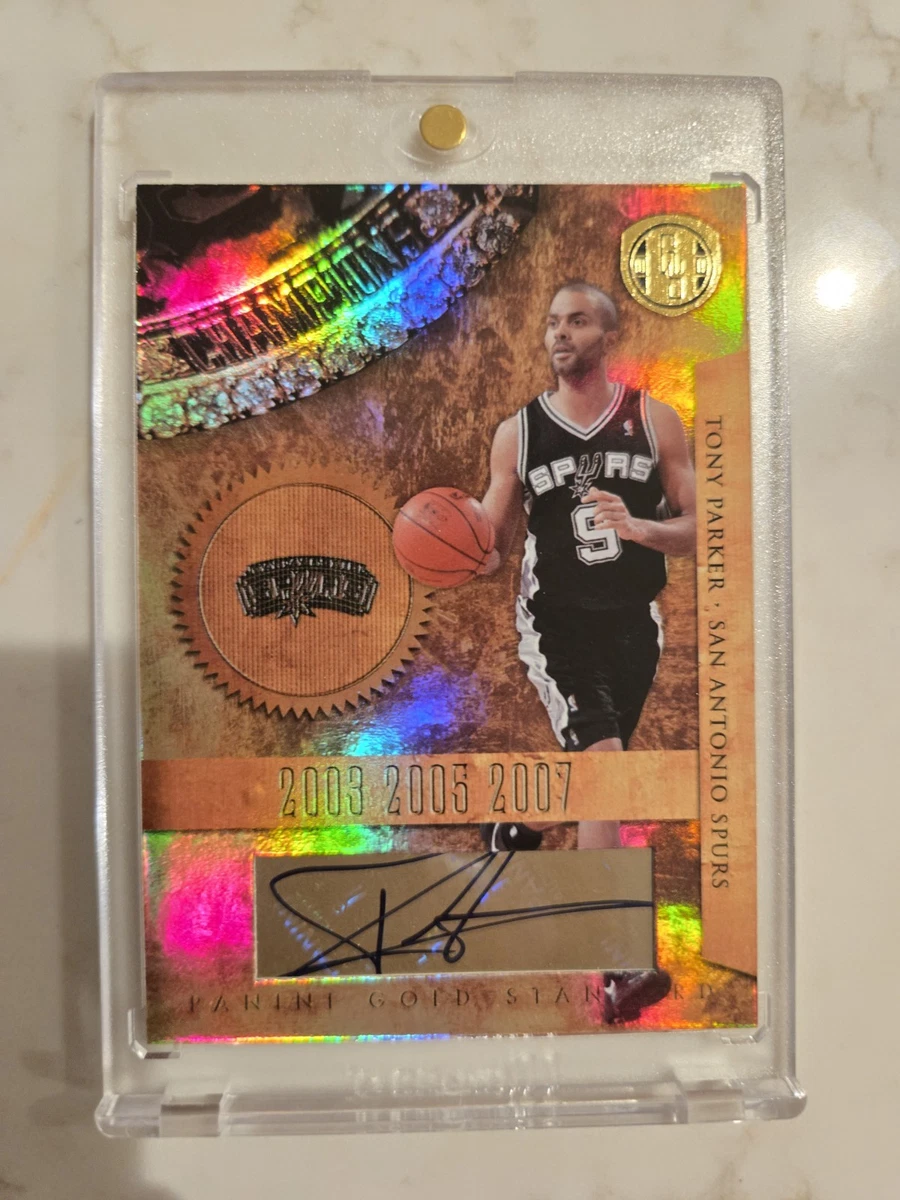 Panini Tony Parker Basketball Autographed Sports Trading Cards