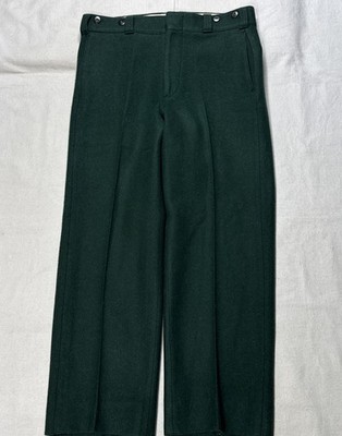 VTG Eddie Bauer Pants Wool Tweed Donegal Winter Flannel Pleat Y2K Green 34x27