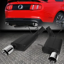 FOR 11-12 FORD MUSTANG 5.0/5.4L 3.75" ROUND MUFFLER TIP AXLE BACK EXHAUST SYSTEM