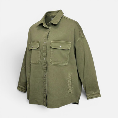 Mavi Women's Shirts Denim Jacket Tamara, Olive, S