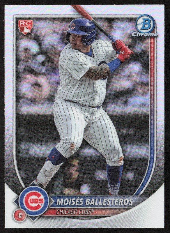 2025 Bowman Chrome Red Logo SP Moises Ballesteros Rookie #42 GS1
