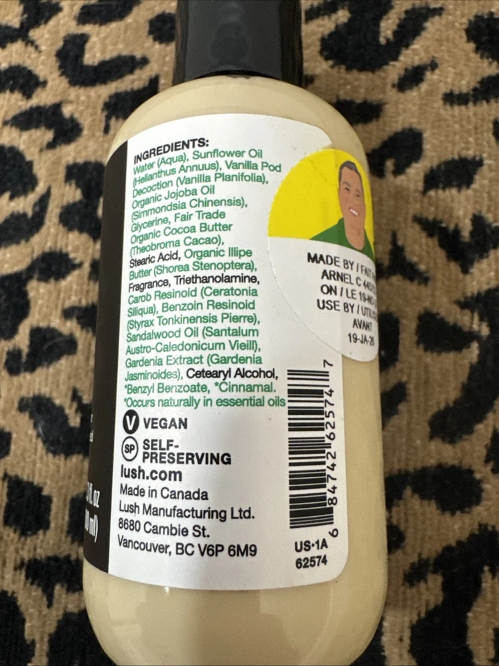 Loción corporal Lush Sticky Dates 3,3 fl oz. Sin sello. Caduca 1-19-26 Foto 4 de 4