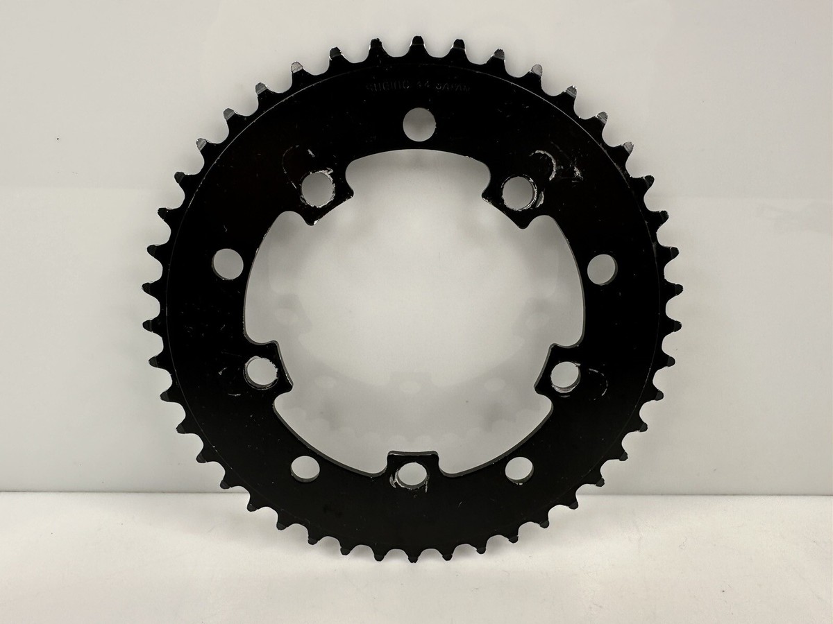 Vintage Sugino BMX Racing 44t Chainring 110 130 Black Japan HTF | eBay