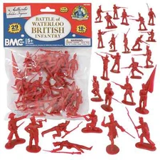 BMC CTS Waterloo British Infantry Napoleonic War Red Plastic Soldier Figures