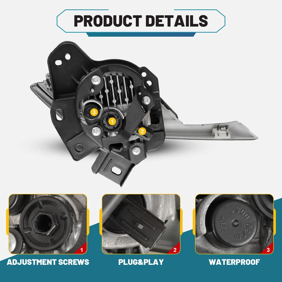 LED For 2016 2017 2018 2019 Mazda CX-3 CX3 Fog Lights Front Bumper Lamps Pair - Изображение 3 из 4