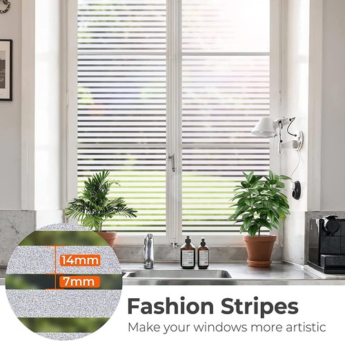Static Cling Glueless Reusable Removable Privacy Frosted Decor Window Glass Film - Picture 3 of 13