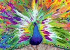 HOT DIY Bead Embroidery Kit Needlepoint Beading Fantastic peacock