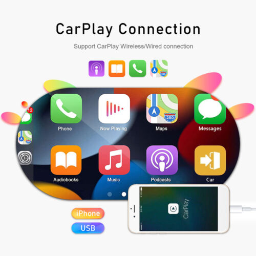 Autoradio singolo 1DIN 7" ribaltabile stereo wireless Apple Carplay Android Auto BT - Foto 2 di 21