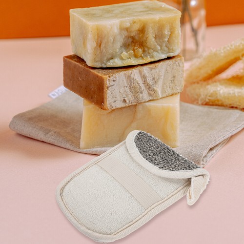 4 Stück Seifenbeutel Reise Riegel Beutel Peeling Duschschwamm mit Tasche - Bild 12 von 12