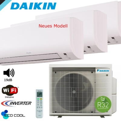 DAIKIN Comfora Trio FTXP 2x2,5+3,5kW Klimaanlage Klimagerät MultiSplit Wandgerät