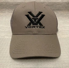 Vortex Full Tine Hat Charcoal Gray Mesh Adjustable Cap