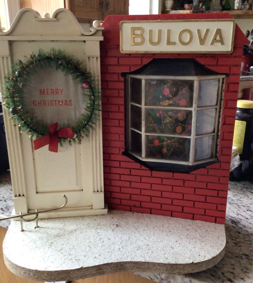 Vintage 1950 s Bulova Watches Store Display Christmas Advertising Electric