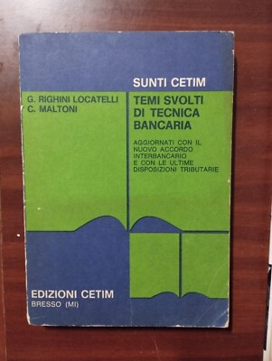 THEMEN DER BANKTECHNIK - Locatelli, Maltoni. CETIM