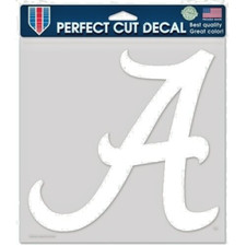 ALABAMA CRIMSON TIDE WHITE LOGO CUT DECAL 4"X4" CAR WINDOWS LAPTOP COVERS