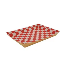 Southern Champion Kraft Paper Lunch Tray, 10.5x7.5x1.5", Checkerboard | 250/Case