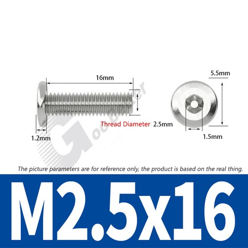 M2 - M12 Ultra Thin Wafer Flat Head Low profile Screws Bolt Allen Key Stainless - Picture 24 of 183