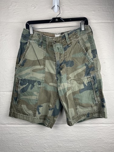 American Eagle Cargo Shorts Mens 32 Classic Length Camouflage Heavyweight