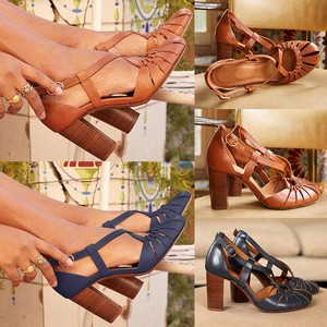 casual block heel sandals