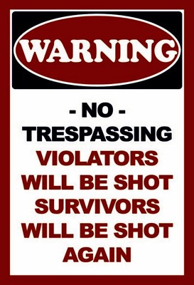 Holzschild 18x12 Warning no trespadding Wand Deko Bar Kneipe Sammler Geschenk