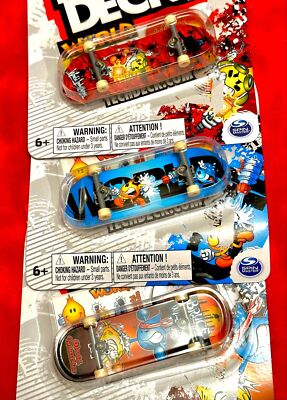 Tech Deck Finger Board Water World Industries Spin Master Lot of 3
