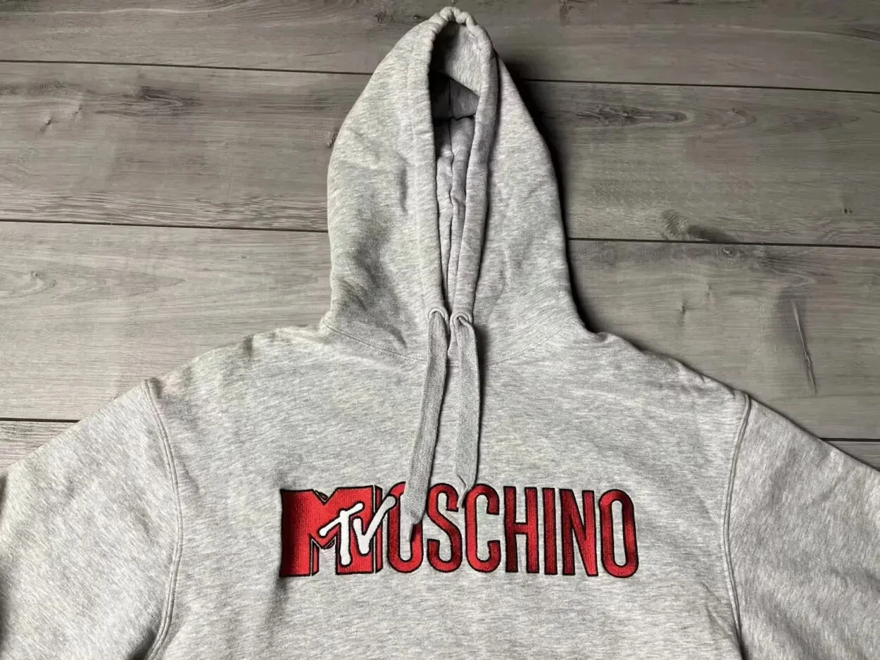Felpa con cappuccio Moschino x H&M Mtv ricamata taglia XSmall