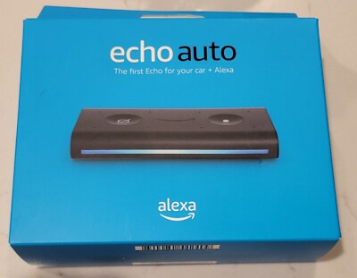 Amazon Echo Auto Smart Car Speaker Apple or Android Voice Control Open Box 