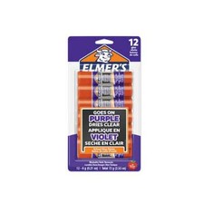   ELMER'S Washable Glue Sticks Disappearing Purple 12ct Office Decorate Crafts