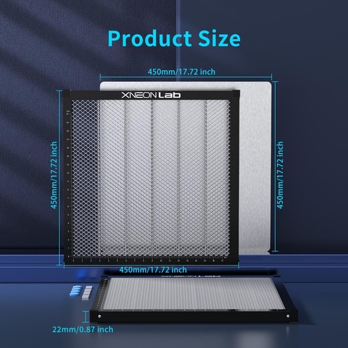 Durable 17.3'' Aluminum Engraving Panel with Smoke Control for Engraver Machines - Picture 8 of 8